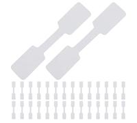 GRADENEVE 400pcs White Self-Adhesive Price Tags Stickers for Jewelry, Rectangle Blank Paper Labels for Necklace Earring Pricing, Tear-Resistant Handwritten Price Marker Stickers for Display