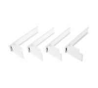 GRADENEVE 4pcs Automatic Shelf Pusher System Spring Loaded Dispenser for Reliable Stock Advancement and Effortless Organisation, Pvc Material, Suitable for Cans and Beverages in Supermarkets