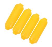 GRADENEVE 4pcs Corn Tray Cob Serving Tray Corn Serving Tray Fruit Plate Corn Butter Spreaders Corn Cob Holders Snack Tray Corns Cob Tray Corn on The Cob Skewers Fruit Platter Yellow