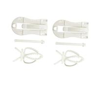 GRADENEVE 4pcs Parrot Vegetable Clip Holder Plastic Bird Cage Fixed Clips for Feeding Fruit Vegetables Cuttlefish Bone Multipurpose Bird Food Holder for Small and Parrots