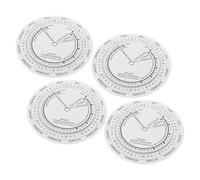 GRADENEVE 4pcs Pregnancy Wheel Calculator, Gestation Tracker, Plastic White Disc, Accurate Due Date Calculator, Pregnancy Stage Tracking, Portable, for Purse and Hospital Bag, for Doctors