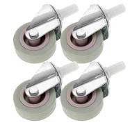 GRADENEVE 4Pcs Replacement Casters for Mop Bucket Cart Small Wheels with Galvanized Frame Easy Install Mop Bucket Accessory for Efficient Cleaning and Smooth Mobility