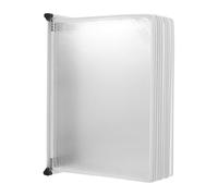 GRADENEVE 5 Flip Document Folders A4 Hanging Brochure Display Rack Wall File Organizer White Iron PVC Wall Installation Quick Access Clean Modern Professional Look for Small Business