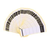 GRADENEVE 50 Pcs White Paper Binder Spine Label Stickers with Quick Content Updates for Office and Archives, Versatile Adhesive File Folder Labels for Sorting, Organizing, and Library Use