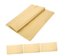 GRADENEVE 50 Sheets Gold Floral Tissue Paper Solid Color Wrapping Paper for Bouquet DIY Crafts Packing Wedding Birthday and Decorative Uses