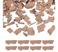 GRADENEVE 500g French Oak Chips for Winemaking, Toasted Wood Chips for Red Wine Aging and Whiskey Brewing, Natural Pear Wood Pieces 1.5-2.5cm for Home Brewing and Flavor Enhancement