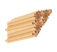 GRADENEVE 50pcs Natural Reed Tubes for Beehive Replacement Bee House Inserts Beekeeping Supplies for Mason Bee Habitat and Pollinator Protection