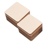 GRADENEVE 50pcs Unfinished Natural Wood Squares for Crafts Painting Writing DIY Art Projects Home Decoration Smooth Presanded Wooden for Creative Ornaments Signs and Holiday Displays