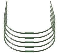 GRADENEVE 5pcs Green Plastic Chicken Tunnel Arch Frame for Poultry and Plant Use, Instant Assembly Garden Hoop Supports for Raised Beds, DIY Outdoor Chicken Coop Tunnel Hoops Natural