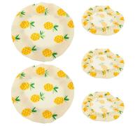 GRADENEVE 5pcs Reusable Sourdough Bread Proofing Covers Made of Polyester Cotton, Breathable and Dustproof Fermentation Bowl Lids for Food Storage and Proofing Dough, Easy Maintenance