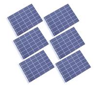 GRADENEVE 6 Sheets Self-adhesive Miniature Solar Panel Stickers for Model Railroad Scenery and Roof Designs, Realistic Blue Photovoltaic Boards, Versatile Educational Tool for Diorama
