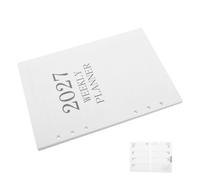 GRADENEVE 64 Sheets A5 Planner Filler Pages Refill for 6-ring Binder, Portable White Paper Daily Planner Refill with 6-hole Punch, Year-round Scheduling from January 2027 to December 2027,