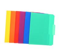 GRADENEVE 6pcs Colored File Folders Office Organizers for Letter Documents Versatile Filing to Keep Your Workspace Tidy Manila Folders for Home Office Use