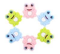GRADENEVE 6pcs Cute Frog Shape Silicone Knitting Needle Caps Needle Tip Protectors and Stitch Stoppers for DIY Knitting Accessories Soft Silicone Material Suitable