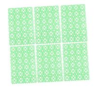 GRADENEVE 6Pcs Protective Rabbit Cage Mats Pet Foot Pads Hollow Plastic Floor Liners for Hamsters Guinea Pigs Small Animals Random Green Color Random Color