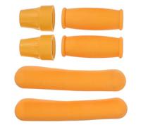 GRADENEVE 6pcs Replacement Crutch Pads and Cushion Grip Handles for Walking Sticks and Crutches, Soft Rubber Padding to Reduce Pressure and Provide Support, Anti-Slip Design for Comfortable