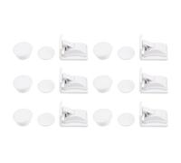 GRADENEVE 6pcs Safety Cabinet Locks for Home Use, Invisible Embedded Abs Locks with Dual Insurance Latch, No Damage to Surfaces, Flush Design, Includes Keys and Installation Assistant,