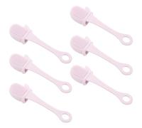 GRADENEVE 6pcs Silicone Facial Cleansing Brushes for Pore Cleansing and Blackhead Removal, Lightweight and Easy Maintenance Face Scrub Brush for Sensitive Skin, for Travel and Gym Bags,