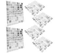GRADENEVE 6pcs Silver Sequin Backdrop Panels for Party Wall Hanging Decor, Plastic Shimmer Wall Background with Chic Aesthetic Style, for Festival or Background Decor