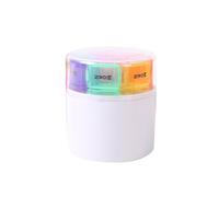 GRADENEVE 7-Day Colourful Weekly Pill Box with 28 Compartments, Lightweight Portable Plastic Medicine Organiser for Daily Use and Outdoor Activities