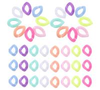 GRADENEVE 800pcs Acrylic Chain Link Rings Quick Link Connectors DIY Linking Rings for Handbag Purse Strap and Craft Making, 6x11mm Solid Color Detachable Bag Chain Accessories