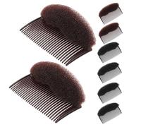 GRADENEVE 8pcs Hair Volume Inserts Comb Clips for Women, Plastic and Nylon Material, Comfortable Fit Heat Protection, for Travel and Commutes Hair Styling