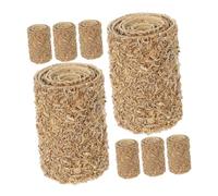 GRADENEVE 8pcs Mini Faux Straw Hay Bales DIY Farm Haystack Decor for Dollhouse Accessories Autumn Harvest Craft Micro Landscape Fairy Garden Decorations