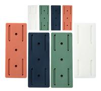 GRADENEVE 8pcs Power Strip Wall Holder Rack with Strong Bearing Capacity and Easy to Use Plastic Material, Self Adhesive Socket Retainer for Homes and Walls, Simple Fashion Design