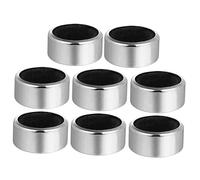 GRADENEVE 8pcs Stainless Steel Wine Drip Collar Bottle Drip Stop Ring with Absorbent Sponge Stylish Wine Accessory for Bars and Home Use