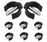 GRADENEVE 8pcs Walking Aid Clamps C-Shaped Buckles for Assembly Toilet Safety Rails Od Pipe Cane Clip Holder and Walker Attachments