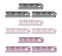GRADENEVE 9pcs Compact Foldable Comb for Men and Women with Double-headed Wide and Fine Tooth Design, Abs Material, Travel Friendly Folding Hairbrush for Daily Styling and On-the-go Use