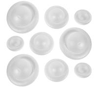 GRADENEVE 9pcs Solar System Foam Balls Set 7.6cm, 10.6cm, 14cm White Polystyrene Spheres for DIY Galaxy Planets Model, Educational Outer Space Project Craft Kit
