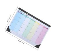 GRADENEVE Agenda Calendar English Calendar 2024 Wall 12-month Planning Note-taking Paper Metal Simple Style Chic Design for Office Dormitory