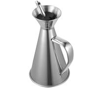 GRADENEVE Anti-Drip Oil Dispenser Bottle 250Ml Stainless Steel Pourer Leakproof Vinegar Cruet for Kitchen Cooking and Salad Dressing