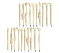 GRADENEVE Ballpoint Pens Not Flimsy Bone-shaped with Black Ink 20pcs Plastic Material, Comfortable to Write Stylish and Color for Field and Healthcare Workers