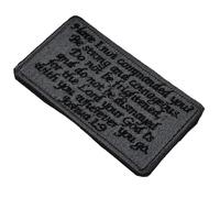 GRADENEVE Bible Sayings Embroidered Sewing Patch for DIY Clothes Decoration Lightweight Gray-Black Applique for Shirts Jeans Skirts Backpacks for Repair and