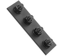 GRADENEVE Black Metal Track Connector Ensuring Stability and Safety for Sliding Barn Door, Hardware Track Connecting Brace Stylish Elegant Connection Part for Barn Door Mechanism