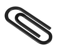 GRADENEVE Black Stainless Steel Paper Clips Creative Metal Office Paperclips Small Clips for Hold Notes Record Page Numbers Suitable for Office Work