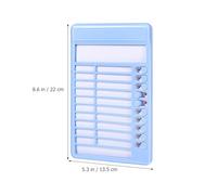 GRADENEVE Blue Multifunctional Schedule Pocket Chart Task Planner Board for, Daily Routine Visual Chore Tracker with Plastic Frame for Classroom and Home Use