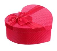 GRADENEVE Boxes: Heart Shaped Cardboard Box - Wedding Candy Storage Container with Bow Lid for Bridal Party Favors and Valentine’S Day Events