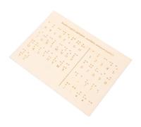 GRADENEVE Braille Educational Equipment Wood Braille Letter Board Blind People Number Board Wood Braille Board Braille Learning Board Blind People Letter Boards Braille Books