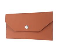 GRADENEVE Brown Pu Leather Coin Purse Wallet with Snap Button, Lightweight and Scratch-Resistant Small Envelope Wallet for Women, for Shopping and Daily Commutes