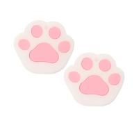 GRADENEVE Cat Paw Key Caps 2pcs Silicone Key Covers Cartoon Animal Design for Students and PET Lovers