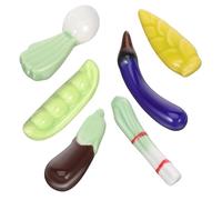 GRADENEVE Ceramic Chopstick Rest Set Heat Resistant and Easy to Clean 6pcs in Cute Vegetable Shapes Chopstick Holder for Dining Table Decor for Japanese and Asian Cuisine