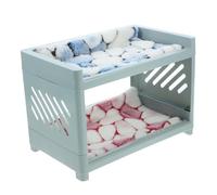 GRADENEVE Chinchilla Bed with Height and Cozy Blanket Warm and Cool Small Pet Hideout for Hamsters Guinea Pigs Rabbits Comfortable Cage Accessory for Year Shelter Random Color
