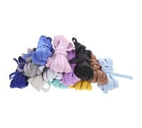 GRADENEVE Colored Flat Elastics Bags Belts 12pcs Nylon Fine Elastic Bands Convenient to Use for Sewing Technology for Clothes Craft and Beaded Craft Random Color