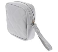 GRADENEVE Compact Period Pouch Elegant Multi Function Sanitary Napkin Storage Bag for Women Portable Holder for Coins Lipsticks and Items Convenient Hand Held Design Grey Color