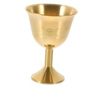 GRADENEVE Copper Offering Cup Decorative Multi-Function Buddha Worship Cup for Rituals Home Decor Traditional Design for Buddhism Enthusiasts