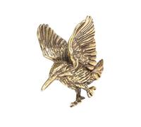 GRADENEVE Creative Brass Bird Pendant Unique DIY Keychain Charm Multi-purpose Decoration for Bags and Accessories Retro Small Brass Ornament Gift for Friends and Family