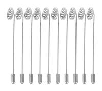 GRADENEVE Creative DIY Brooch Pins 10pcs Copper Material Easy to Sew Lapel Pins for Saree Women and Jewelry Accessories